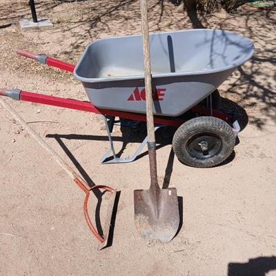 ACE Wheelbarrow + Shovel + weed cutter Combo