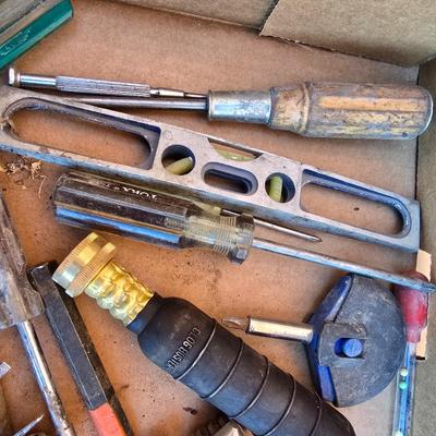 Box Lot of Vintage Hand Tools – Screwdrivers, Files, Hex Keys & More