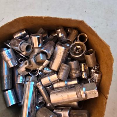 Socket Lot – Central Force 1/2" Deep Impact Set + Assorted Mixed Sockets