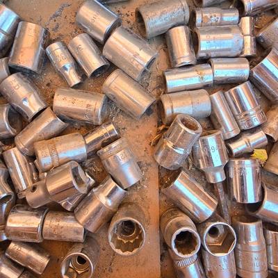 Box Lot: Chrome Sockets – Mixed SAE & Metric