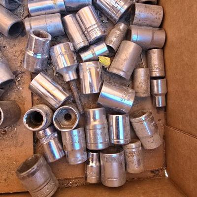 Box Lot: Chrome Sockets – Mixed SAE & Metric