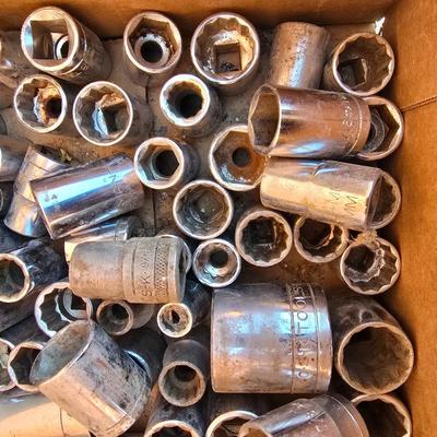 Box Lot: Large Assortment of 12-Point & 6-Point Sockets