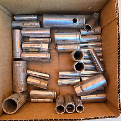 Box Lot: Deep Socket Set – Mixed Sizes & Brands