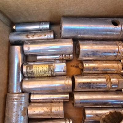 Box Lot: Deep Socket Set – Mixed Sizes & Brands