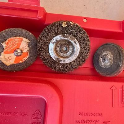 Craftsman variable speed rotary tool with an assortment of bits and molded case
