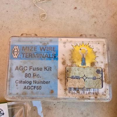 Assorted Electrical Tools & Supplies Bundle – Including work Light, Testers, Wire, Fuses & More