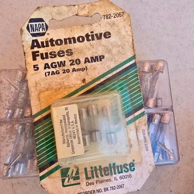 Assorted Electrical Tools & Supplies Bundle – Including work Light, Testers, Wire, Fuses & More