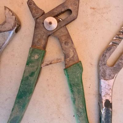 Mixed Hand Tool Lot – Drill Bits, Wrenches, Pliers, Tap Set & More