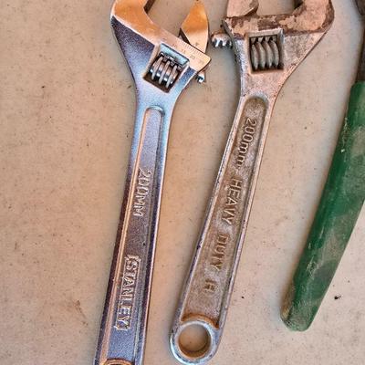 Mixed Hand Tool Lot – Drill Bits, Wrenches, Pliers, Tap Set & More