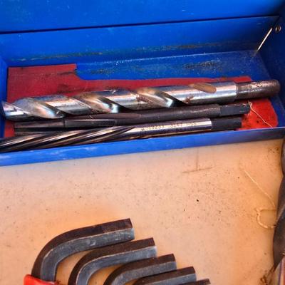 Mixed Hand Tool Lot – Drill Bits, Wrenches, Pliers, Tap Set & More