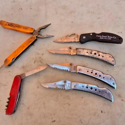 Lot of 6 Vintage Folding Pocket Knives – Mixed Styles