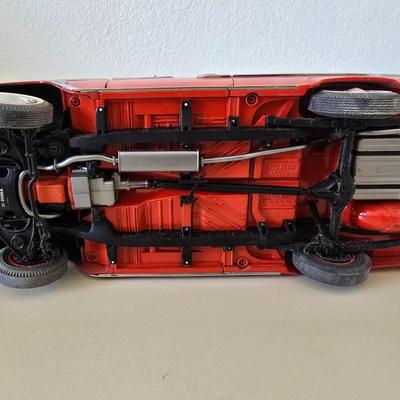 Danbury Mint 1993 Diecast 1955 Chevrolet Bel Air Model Car – Red & White Two-Tone