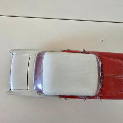 Danbury Mint 1993 Diecast 1955 Chevrolet Bel Air Model Car – Red & White Two-Tone