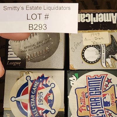 4 1993 1994 1995 1996 All Star Game Baseball OMLB Baseballs