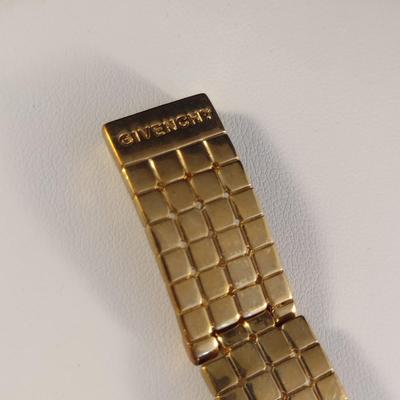 Givenchy Designer Gold Tone Bracelet- Approx 7" Long (#10)