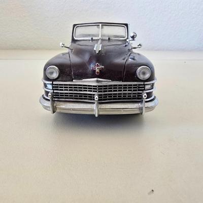 Vintage Chrysler Town & Country Convertible Model Car – Classic Woody Die-Cast