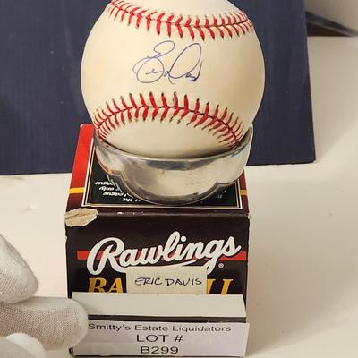 Eric Davis OMLB Signed Autographed Baseball