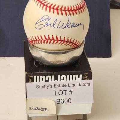 Earl Weaver Baltimore Orioles OMLB Signed Autographed Baseball