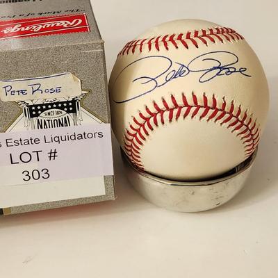 Pete Rose OMLB Signed Autographed Baseball