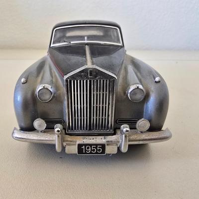 Franklin Mint Precision Model 1955 Rolls-Royce Silver cloud Die-Cast Model Car – Two-Tone Black & Silver