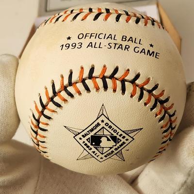 Mike Mussina 1993 All Star Game Baseball OMLB Signed Autographed Baseball