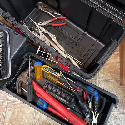 Tool Box w/tools and step stool