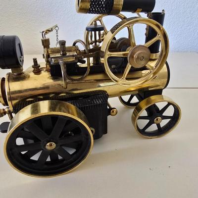 Wilesco Live Steam Engine Tractor – Brass Model D405