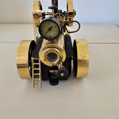 Wilesco Live Steam Engine Tractor – Brass Model D405