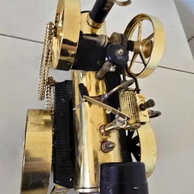 Wilesco Live Steam Engine Tractor – Brass Model D405