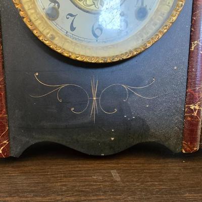 Antique Madison Gilbert Clock Co. Mantel Clock with Key