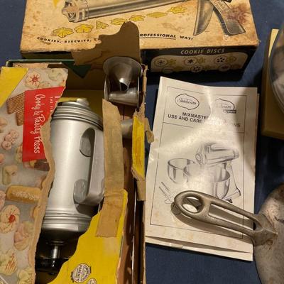 Sunbeam mixer, Krumkake iron, Spritz