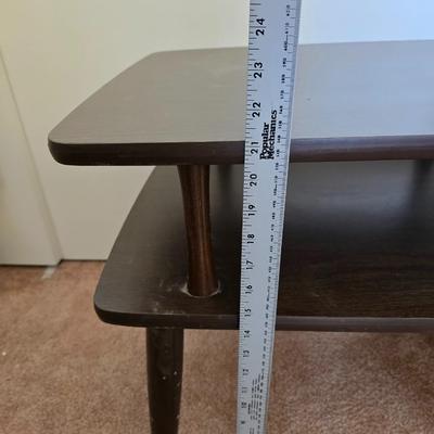 Mid-Century Modern Two-Tier Side Table