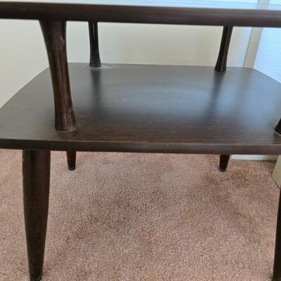 Mid-Century Modern Two-Tier Side Table