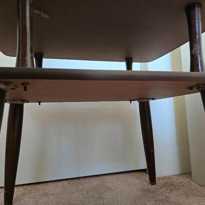 Mid-Century Modern Two-Tier Side Table