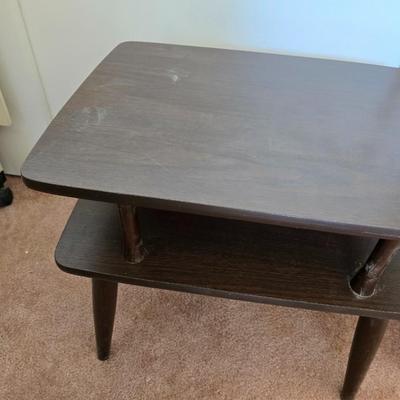Mid-Century Modern Two-Tier Side Table