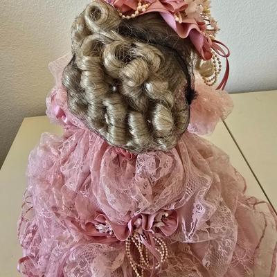 Franklin Heirloom 19" Doll by Maryse Nicole "Lucy Mae" Pretty in Pink porcelain doll