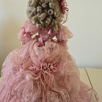 Franklin Heirloom 19" Doll by Maryse Nicole "Lucy Mae" Pretty in Pink porcelain doll