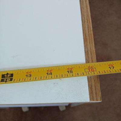 Folding Drop-Leaf cutting table for Sewing / Craft Table on Wheels