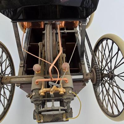 Antique Style Brass & Metal Model of 1886 Benz Patent-Motorwagen