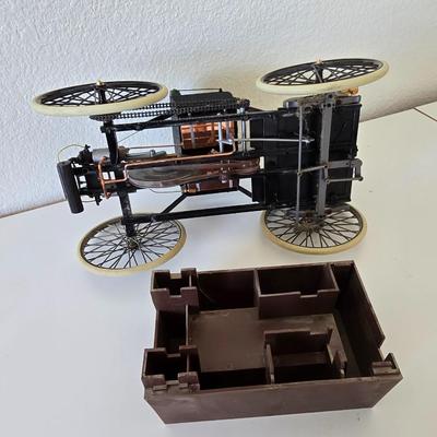 Antique Style Brass & Metal Model of 1886 Benz Patent-Motorwagen