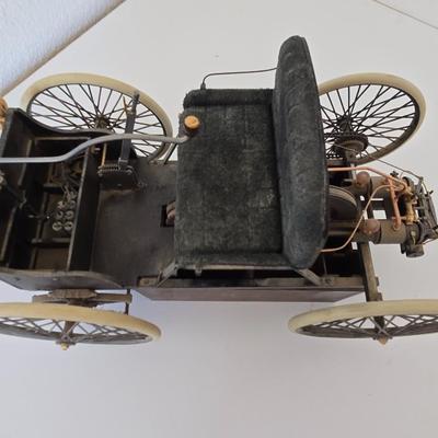 Antique Style Brass & Metal Model of 1886 Benz Patent-Motorwagen