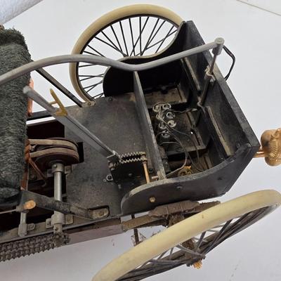 Antique Style Brass & Metal Model of 1886 Benz Patent-Motorwagen