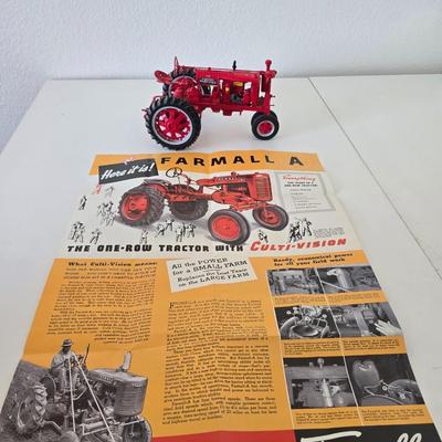 McCormick Farmall Tractor – Red Die-Cast Model