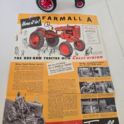 McCormick Farmall Tractor – Red Die-Cast Model