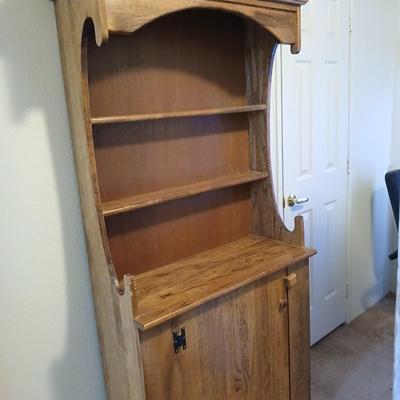 Solid Wood Country Hutch Cabinet