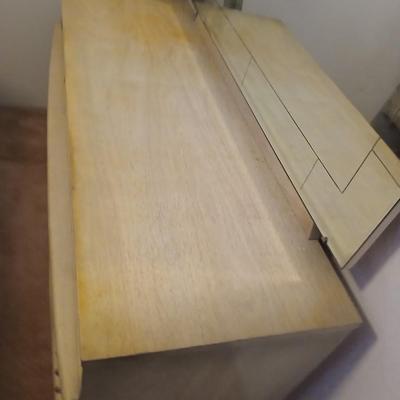 Vintage Art Deco Style Dresser with Mirror – 9 Drawers J.B. Augsta Manufacturing Corporation