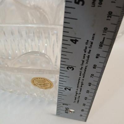 Vintage Stylehouse Stainless Steel Forks – Floral Pattern 70 piece set with 5 vintage Princess House Highlights Germany glass buffet holders