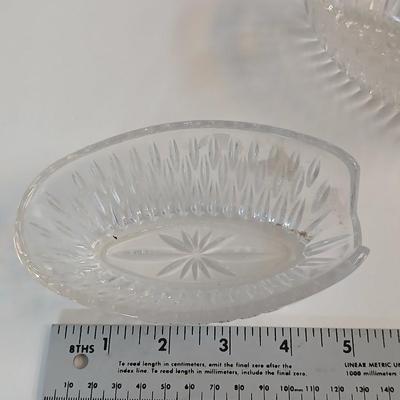 Vintage Stylehouse Stainless Steel Forks – Floral Pattern 70 piece set with 5 vintage Princess House Highlights Germany glass buffet holders