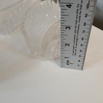 Vintage Stylehouse Stainless Steel Forks – Floral Pattern 70 piece set with 5 vintage Princess House Highlights Germany glass buffet holders