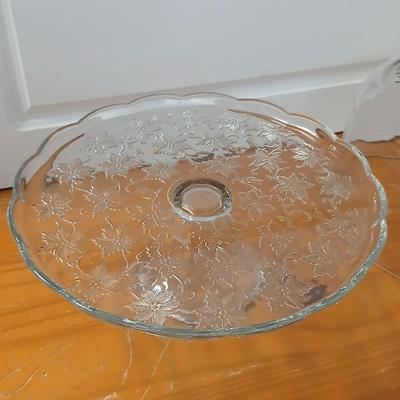 Princess House Fantasia Crystal Cake Stand with Dome – Vintage Elegant Server